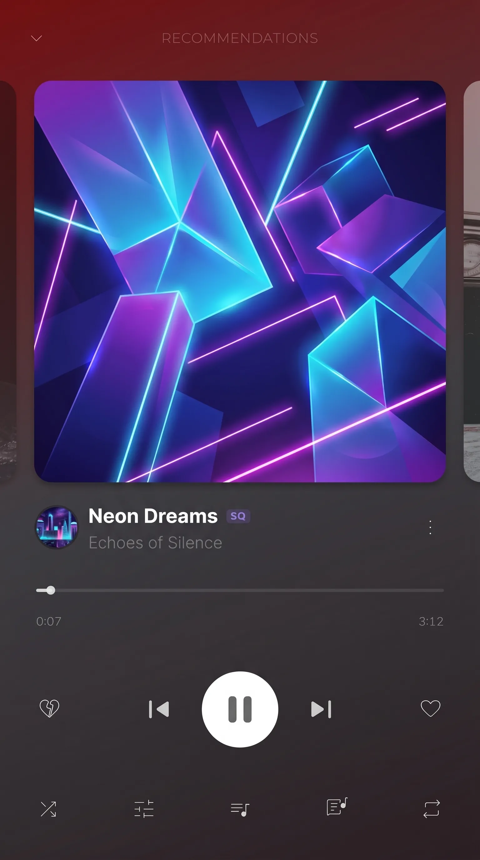 Скриншот десктопного интерфейса плеера Izum Music